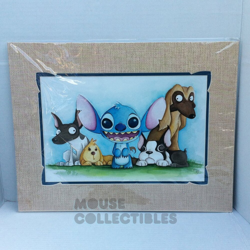 Disney Parks Lilo Stitch Print Blue Troublemaker Alien Dogs WonderGround Uminga